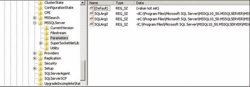 Параметры в реестре