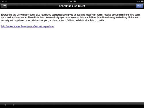 Просмотр элемента в Infragistics SharePlus Pro