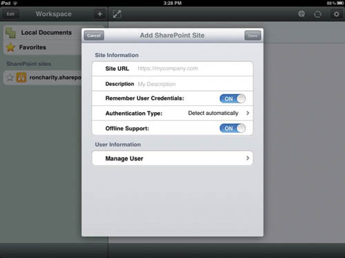 Добавление сайта с помощью Aircreek Filamente