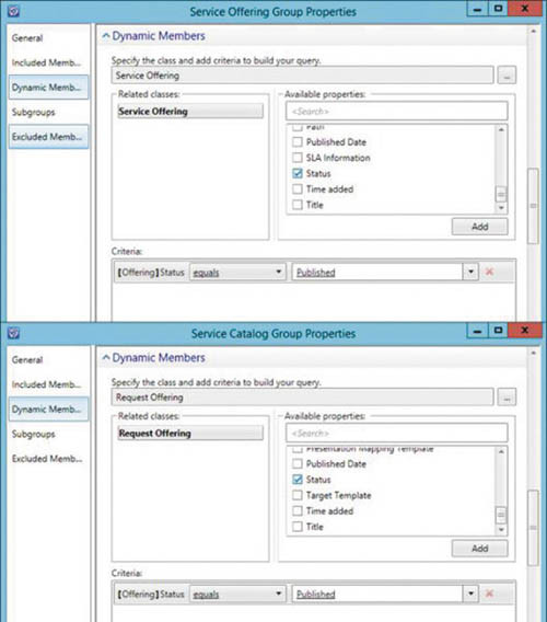 Создание группы предложений