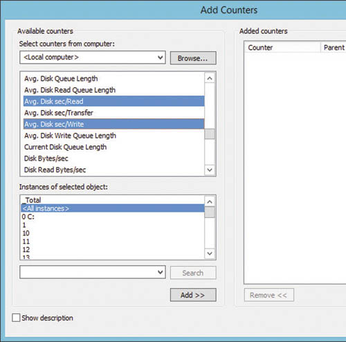 Добавление счетчиков
