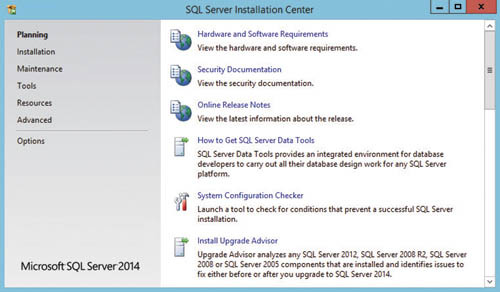 Центр установки SQL Server