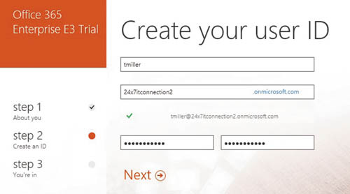 Создайте учетную запись