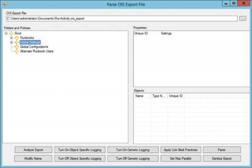 Очистка файла экспорта пакета заданий