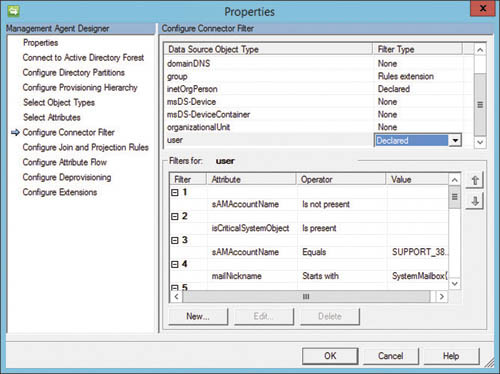 Настройка правил для объекта