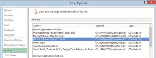 Надстройка в Excel