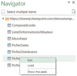 Вызов редактора Power Query