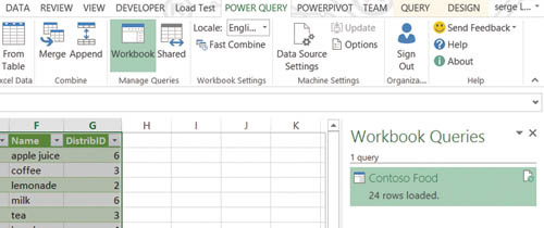 Сохраненные в рабочей книге запросы