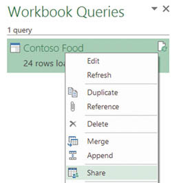 Общий доступ к?запросу