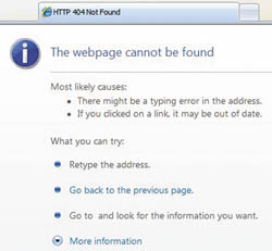 Страница «404 — Не найдено»