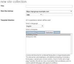 Создание сайта публикации