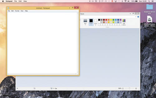 Запуск приложения Windows параллельно с?приложениями Mac OS X