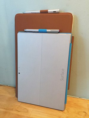 Размеры Surface Pro 3 (спереди) и HP Envy x2 (сзади)