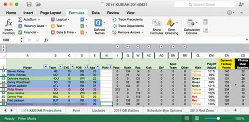 Редактор Excel