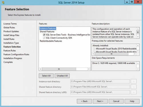 Установка компонента SQL Server Data Tools — Business Intelligence for Visual Studio 2013