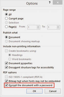Защита документа PDF с помощью пароля