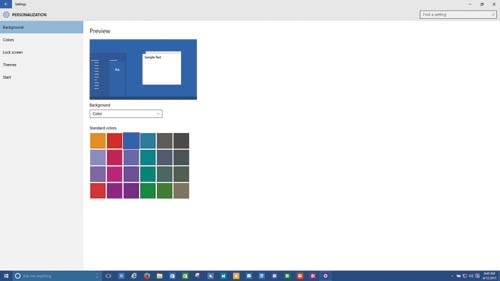 Выбор цвета фона