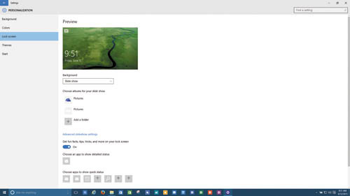 Настройка экрана блокировки на показ слайдов