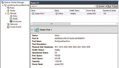 Пулы хранения Storage Space Direct