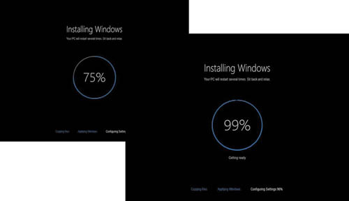 Процесс установки