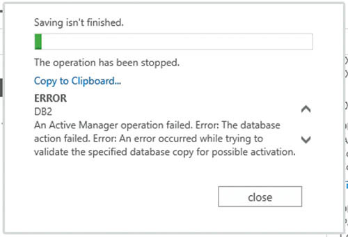 Сообщение об ошибке EAC 