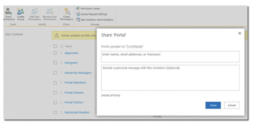 Разрешения коллекции сайтов