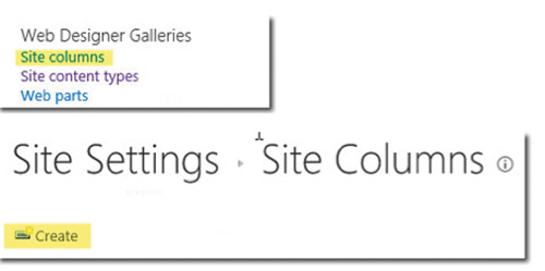 Создание столбцов