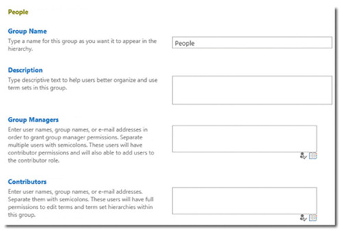 Просмотр узла People