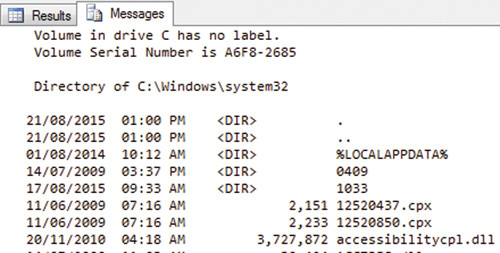 Сценарий выполняется