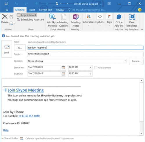 Сообщение о собрании