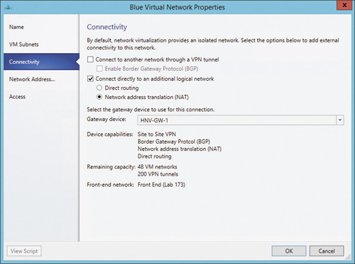 Настройка шлюза NVGRE
