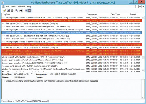 Информация об ошибках при развертывании