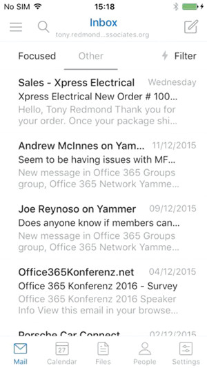 Outlook для IOS и папка входящих «Важные»