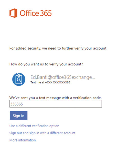 Введение одноразового кода, полученного через SMS