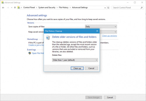 Удаление старых копий