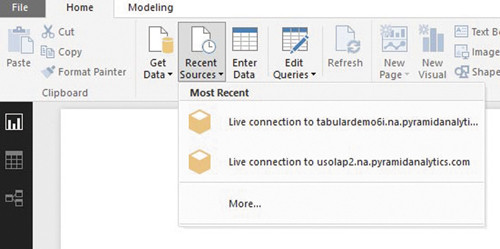 Открытие существующего источника данных