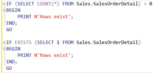 Два варианта запроса