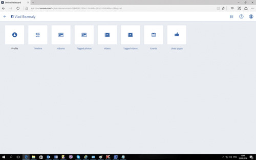 Создание резервной копии учетной записи Facebook