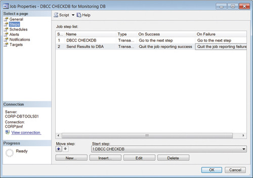 Выполнение двух шагов для задания