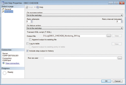 Ход выполнения первого шага