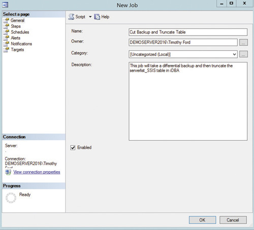 Создание нового задания