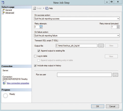 Настройка шага усечения базы данных