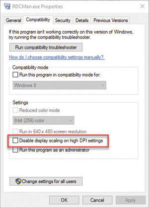Включение масштабирования