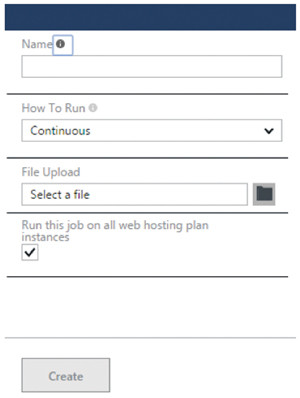 Формирование задания Azure Web Job