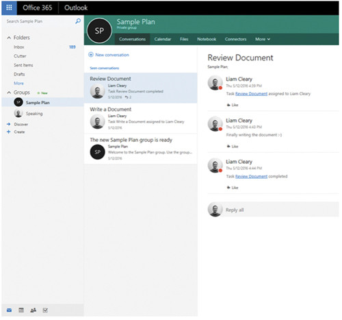 Окно презентации группы