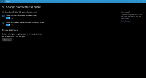 Запуск очистки диска