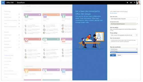 Подключение сайтов SharePoint Online к группам Office 365