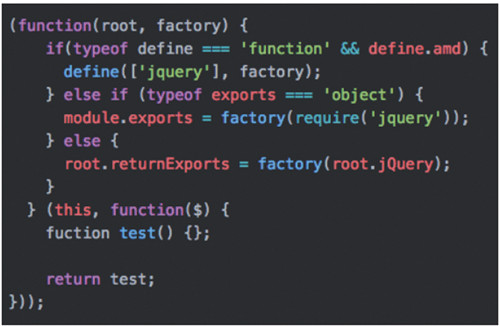 Код в формате Universal Module Definition