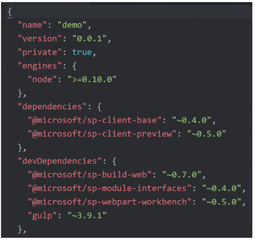Версии используемых