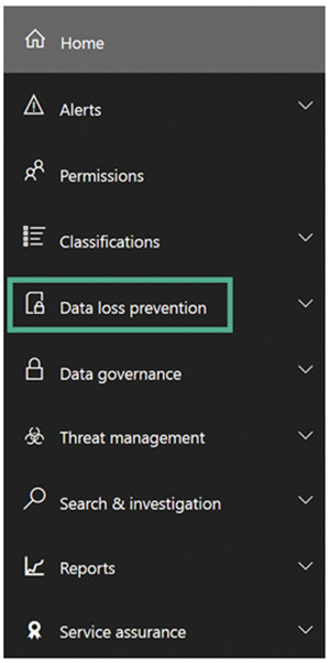 Раздел защиты от утечек данных